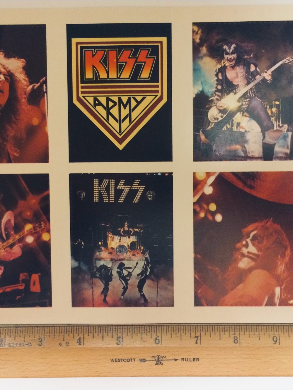 Kiss Rock Poster Grid Wall Art in Black and Yellow